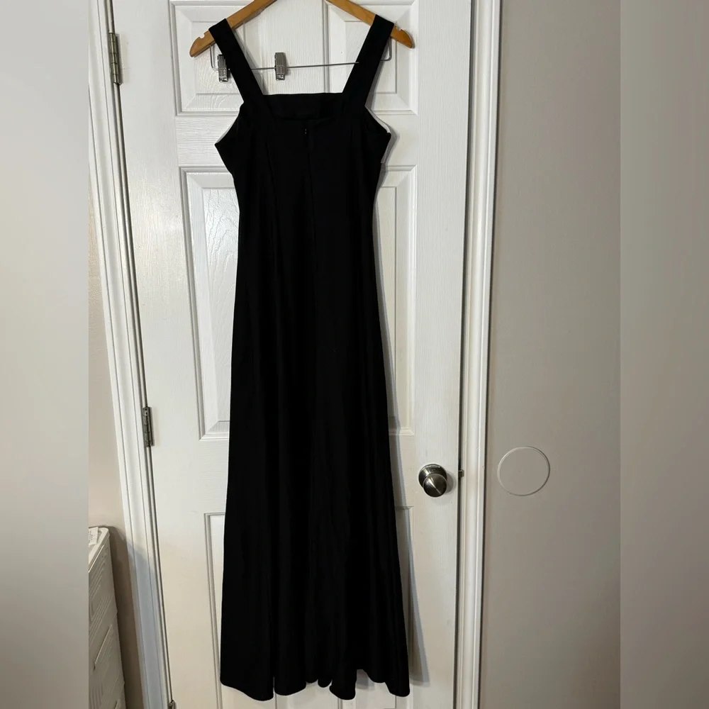 Vintage Southeastern Apparel Dress Black/White Arietta Gown Size 8 0515 - Picture 3 of 5